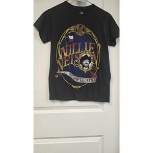 Jen8952 Willie Nelson Vintage Music T-Shirt Size Small Black